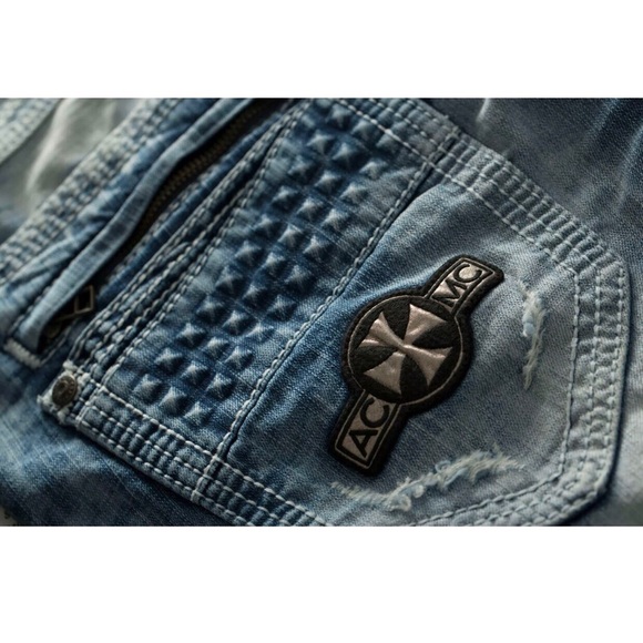 AFFLICTION Men Denim Jeans GAGE RELENT FLETCH Embr - Picture 6 of 9